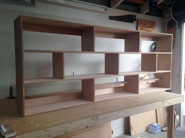 Bookshelves, cupboards, wardrobes, custom made joinery