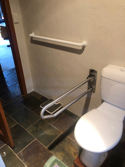 Grab rails, stainless steel, assistive technology