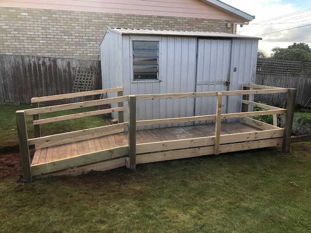 Accessibility ramps and rails