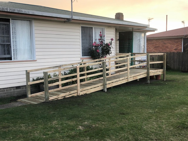 Accessibility ramps and rails