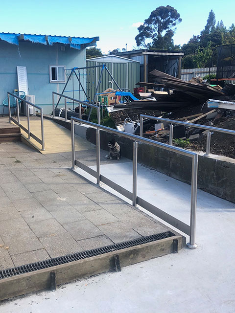 Accessibility ramps and rails
