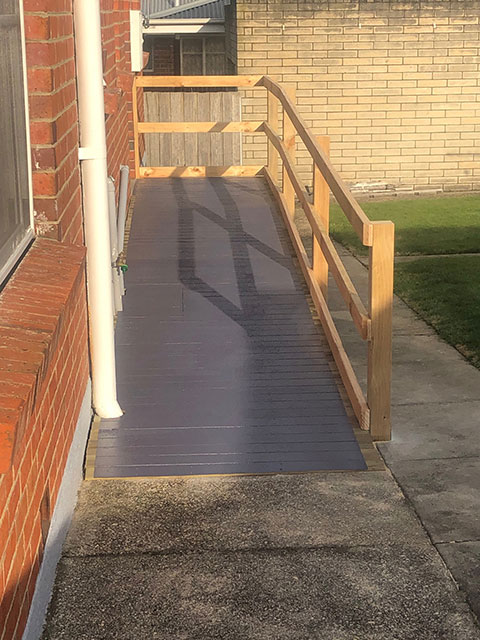 Accessibility ramps and rails