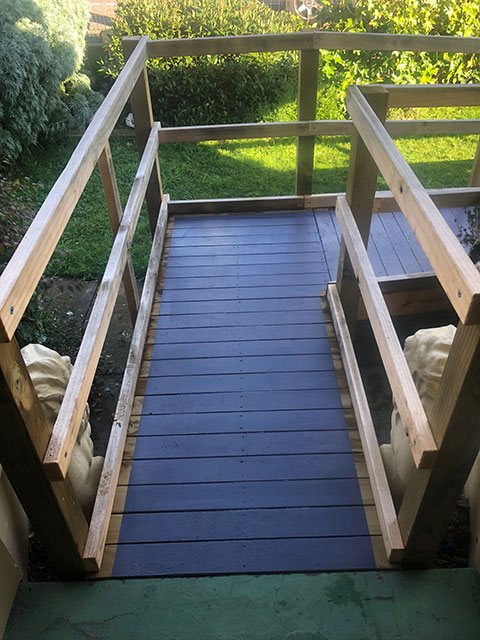 Accessibility ramps and rails