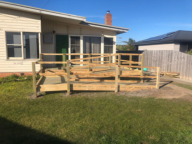 Accessibility ramps and rails