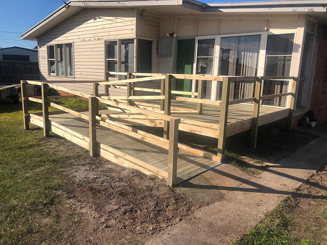 Accessibility ramps and rails