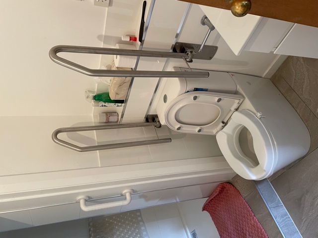 Grab rails, stainless steel, assistive technology