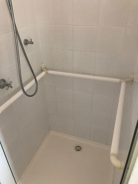 Custom made stainless steel handrails