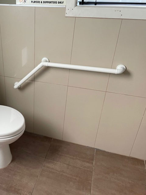 Grab rails, stainless steel, assistive technology
